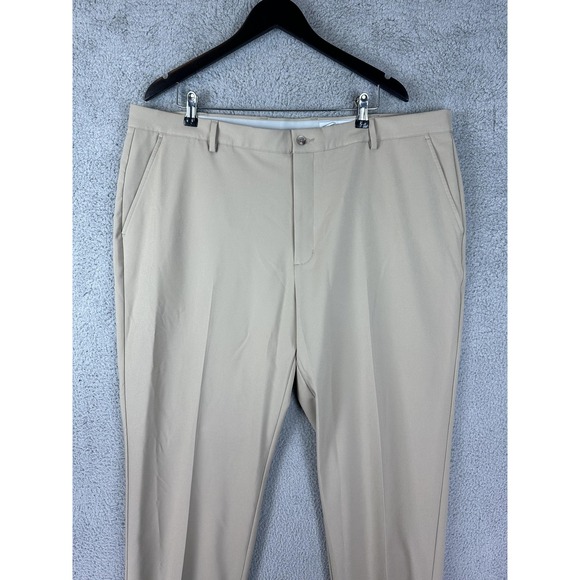 Greg Norman Golf Pants Mens 42x30 Beige Stretch Dress Performance Lightweight - Picture 1 of 7